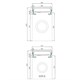 AQUATON Раковина Рейн 60 на стиральную машину, графит (1A72103KRW210) 1A72103KRW210 - фото 363853