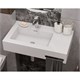 AQUATON Раковина Квадро Про 80 L, левая, белая (1A734431QA01L) 1A734431QA01L - фото 363872