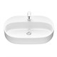 AQUATON Раковина накладная Одри 620х420х130 фарфор, белая (1WH501710) 1WH501710 - фото 363910