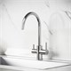 SANCOS Смеситель для кухни Taper с возможностью подключения фильтра для воды, цвет брашированный никель, арт. SC4012BN SC4012BN