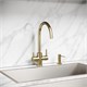 SANCOS Смеситель для кухни Taper с возможностью подключения фильтра для воды, цвет брашированное золото, арт. SC4012BG SC4012BG