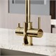 SANCOS Смеситель для кухни Vela с возможностью подключения фильтра для воды, цвет полированное золото, арт. SC4013ZG SC4013ZG