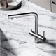 SANCOS Смеситель для кухни Foster с возможностью подключения фильтра для воды, цвет брашированный никель, арт. SC4014BN SC4014BN