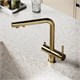 SANCOS Смеситель для кухни Foster с возможностью подключения фильтра для воды, цвет полированное золото, арт. SC4014ZG SC4014ZG