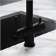 SANCOS Смеситель для кухни Spin с поворотным и вытяжным изливом, c краном для фильтрованной воды, цвет черный матовый, арт. SC4015MB SC4015MB