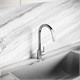 SANCOS Смеситель для кухни из нержавеющей стали Stainless, с поворотным R изливом, арт SC12001SS SC12001SS - фото 364220