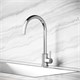 SANCOS Смеситель для кухни из нержавеющей стали Stainless, с поворотным R изливом, арт SC12001SS SC12001SS - фото 364224