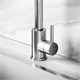 SANCOS Смеситель для кухни из нержавеющей стали Stainless, с поворотным R изливом, арт SC12001SS SC12001SS - фото 364225