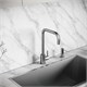SANCOS Смеситель для кухни из нержавеющей стали Stainless, с поворотным Г изливом, арт SC12002SS SC12002SS - фото 364229