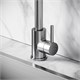 SANCOS Смеситель для кухни из нержавеющей стали Stainless, с поворотным Г изливом, арт SC12002SS SC12002SS - фото 364234