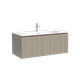 SANCOS Тумба подвесная с рельефным фасадом Code 990х453х400, c одним ящиком оснащенным доводчиками скрытого монтажа с системой Soft close (плавного закрывания), цвет серая платина , арт. CD100GP CD100GP - фото 364518