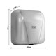 PUFF Электросушитель для рук "Puff-8800C" New, антивандальный, хром,1,8 кВт 1401.392 - фото 365233