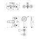 LEMARK Melior Смеситель для ванны (LMF-1022B-C), хром LMF-1022B-C - фото 366256