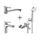 LEMARK Point Комплект смесителей "3 в 1" (LM0381C), хром LM0381C - фото 366263