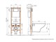 CERSANIT Carina Комплект CARINA XL CO DPL EO slim инсталляция VECTOR кнопка BLICK пластик хром матовый (64440) 64440 - фото 366335