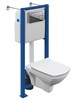 CERSANIT Carina Комплект CARINA XL CO DPL EO slim инсталляция VECTOR кнопка CORNER пластик хром глянцевый (64441) 64441 - фото 366389