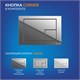 CERSANIT Carina Комплект CARINA XL CO DPL EO slim инсталляция VECTOR кнопка CORNER пластик хром глянцевый (64441) 64441 - фото 366391