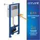 CERSANIT Carina Комплект CARINA XL CO DPL EO slim инсталляция VECTOR кнопка CORNER пластик хром глянцевый (64441) 64441 - фото 366395
