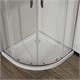 VINCEA City Душевой уголок четверть круга размер 80x80 см, двери раздвижные, профиль - хром / стекло - прозрачное VSQ-5CT800CL - фото 367929