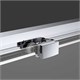VINCEA Soft Душевой уголок квадратный размер 100x100 см, двери раздвижные, профиль - вороненая сталь / стекло - прозрачное VSS-3SO100CLGM - фото 368016