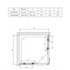 VINCEA Soft Душевой уголок квадратный размер 100x100 см, двери раздвижные, профиль - вороненая сталь / стекло - прозрачное VSS-3SO100CLGM - фото 368018