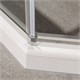 VINCEA Slim-U Душевой уголок пятиугольный размер 90x90 см, двери распашные, профиль - хром / стекло - прозрачное VSP-2SU900CL - фото 368094