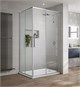 VINCEA Slim-U Душевой уголок квадратный размер 90x90 см, двери раздвижные, профиль - хром / стекло - прозрачное VSS-2SU900CL - фото 368121
