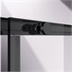 VINCEA Slim-N Душевой уголок прямоугольный размер 100x80 см, двери раздвижные, профиль - черный / стекло - прозрачное VSS-4SN8010CLB - фото 368169