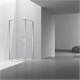VINCEA Slim 8mm Душевой уголок квадратный размер 90x90 см, двери распашные, профиль - хром / стекло - прозрачное VSR-4SLP9090CL - фото 368410