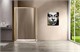 VINCEA Garda Душевой уголок прямоугольный размер 140x80 см, двери раздвижные, профиль - брашированное золото / стекло - прозрачное VSR-1G8014CLG - фото 368598