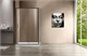 VINCEA Garda Душевой уголок прямоугольный размер 140x80 см, двери раздвижные, профиль - вороненая сталь / стекло - прозрачное VSR-1G8014CLGM - фото 368603