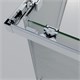 VINCEA Rapid-N Душевой уголок квадратный/прямоугольный размер 110x80 см, двери раздвижные, профиль - хром / стекло - текстурное VSS-3RN9012E10MT - фото 369082