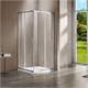 VINCEA Garda Душевой уголок прямоугольный размер 120x80 см, двери раздвижные, профиль - хром / стекло - прозрачное VSS-1G8012CL - фото 369340