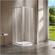 VINCEA Garda Душевой уголок прямоугольный размер 120x80 см, двери раздвижные, профиль - брашированный никель / стекло - прозрачное VSS-1G8012CLBN - фото 369426