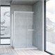 VINCEA Slim Soft Душевой уголок прямоугольный размер 130x80 см, двери раздвижные, профиль - хром / стекло - прозрачное VSR-1SS8013CL - фото 369638
