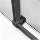 VINCEA Slim Soft Душевой уголок прямоугольный размер 130x80 см, двери раздвижные, профиль - вороненая сталь / стекло - прозрачное VSR-1SS8013CLGM - фото 369653