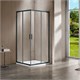 VINCEA Garda Душевой уголок прямоугольный размер 120x80 см, двери раздвижные, профиль - вороненая сталь / стекло - прозрачное VSS-1G8012CLGM - фото 370259