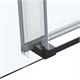 VINCEA Como Soft Душевой уголок прямоугольный размер 120x90 см, двери раздвижные, профиль - черный / стекло - прозрачное VSR-1CS9012CLB - фото 370512