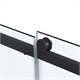 VINCEA Como Soft Душевой уголок прямоугольный размер 130x90 см, двери раздвижные, профиль - черный / стекло - прозрачное VSR-1CS9013CLB - фото 370553