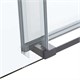 VINCEA Como Soft Душевой уголок прямоугольный размер 130x100 см, двери раздвижные, профиль - вороненая сталь / стекло - прозрачное VSR-1CS1013CLGM - фото 370672