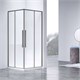 VINCEA Slim-N Душевой уголок прямоугольный размер 100x90 см, двери раздвижные, профиль - хром / стекло - прозрачное VSS-4SN9010CLGM - фото 371174