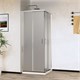 VINCEA City Душевой уголок прямоугольный размер 100x90 см, двери раздвижные, профиль - хром / стекло - текстурное VSS-5CT9010MT - фото 371186