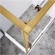 VINCEA Slim-N Душевой уголок прямоугольный размер 110x90 см, двери раздвижные, профиль - брашированное золото / стекло - прозрачное VSR-4SN9011CLG - фото 371219