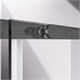 VINCEA Slim-N Душевой уголок прямоугольный размер 130x80 см, двери раздвижные, профиль - вороненая сталь / стекло - прозрачное VSR-4SN8013CLGM - фото 371250