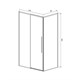 VINCEA Slim-N Душевой уголок прямоугольный размер 130x90 см, двери раздвижные, профиль - брашированное золото / стекло - прозрачное VSR-4SN9013CLG - фото 371269