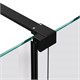 VINCEA Walk in WSL Душевая перегородка ширина 120 см, профиль - черный / стекло - янтарь VSW-1WSL120GSB - фото 371384