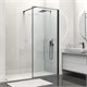 VINCEA Walk in HS Душевая перегородка ширина 80 см, профиль - черный / стекло - прозрачное VSW-1HS800CLB - фото 371834