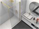 VINCEA Walk in HS Душевая перегородка ширина 80 см, профиль - брашированное золото / стекло - прозрачное VSW-1HS800CLG - фото 371840