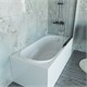VINCEA Ванна акриловая VBT-2A150-LG с ножками 1500*750*470, пристенная, цвет белый VBT-2A150-LG - фото 371934