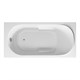 VINCEA Ванна акриловая VBT-2A150-LG с ножками 1500*750*470, пристенная, цвет белый VBT-2A150-LG - фото 371939